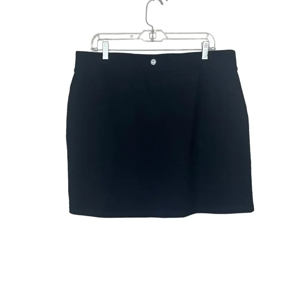 T by Talbots women’s black skirt size XL with pockets Skort